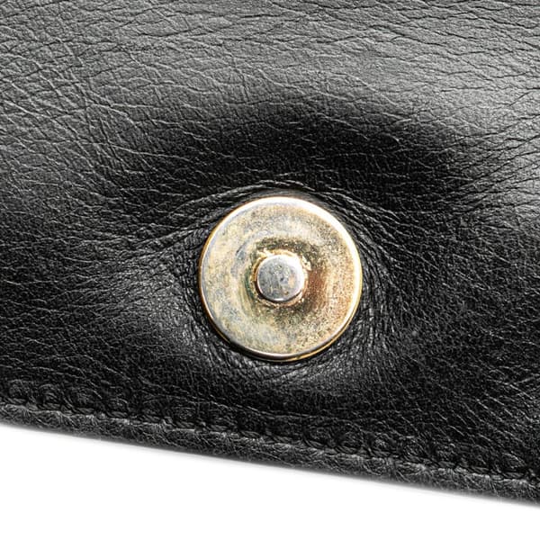 Pre-owned Valentino Leather MyRockstud Saddle Shoulder Bag Black