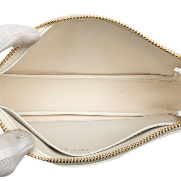 Pre-owned Dior Leather Vibe Shoulder Bag White