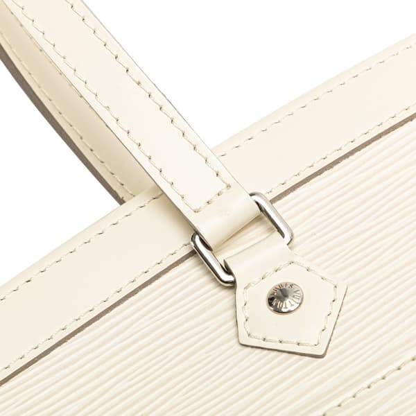 Pre-owned Louis Vuitton Epi Madeleine GM White