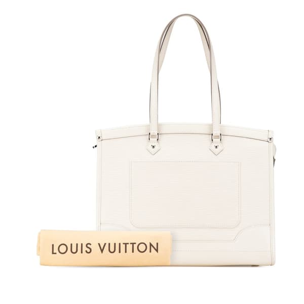 Pre-owned Louis Vuitton Epi Madeleine GM White