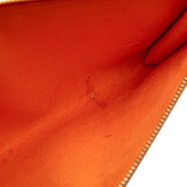 Pre-owned Louis Vuitton Epi Pochette Accessoires Orange