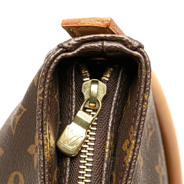 Pre-owned Louis Vuitton Monogram Looping GM Brown