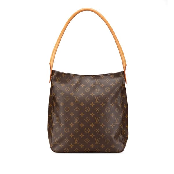 Pre-owned Louis Vuitton Monogram Looping GM Brown