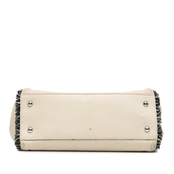Pre-owned Chanel Lambskin Tweedy Flap Brown