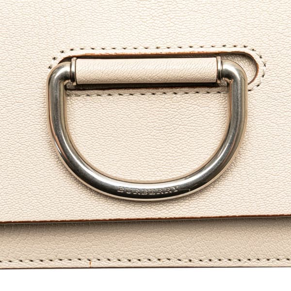 Pre-owned Burberry Goatskin Small D-Ring Shoulder Bag Brown