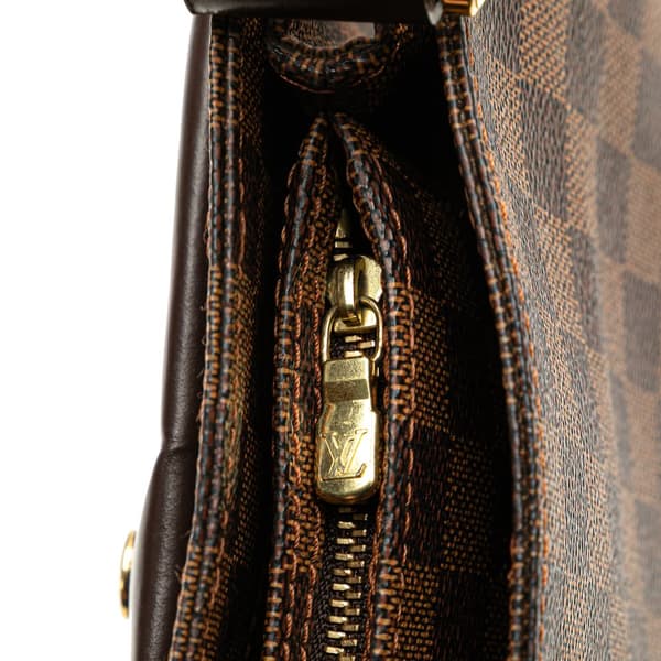 Pre-owned Louis Vuitton Damier Ebene Aubagne Brown