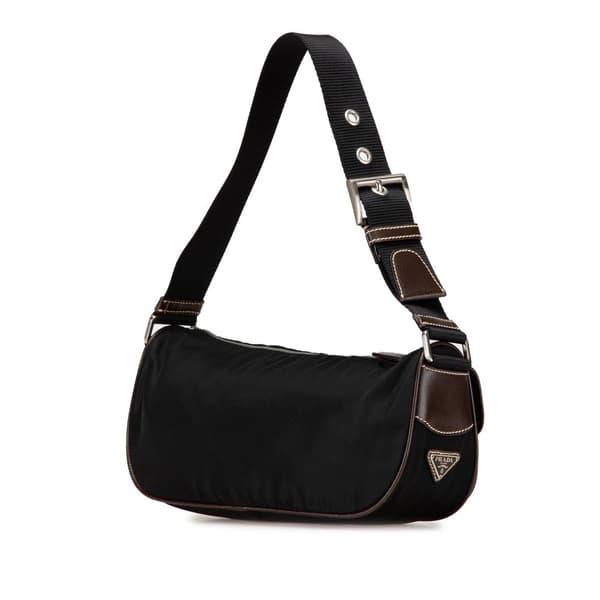 Pre-owned Prada Tessuto Shoulder Bag Black