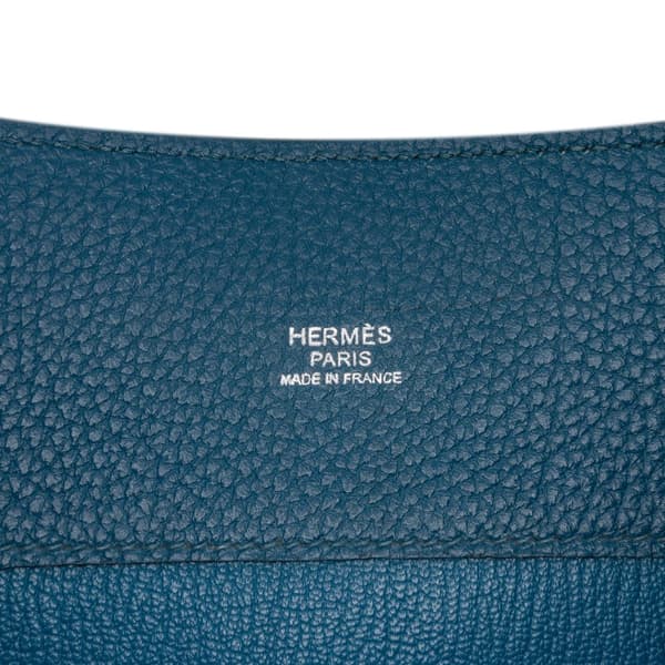 Pre-owned Hermès Togo So Kelly 26 Blue