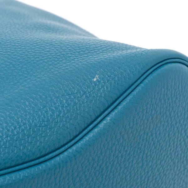 Pre-owned Hermès Togo So Kelly 26 Blue
