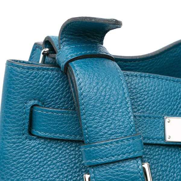 Pre-owned Hermès Togo So Kelly 26 Blue