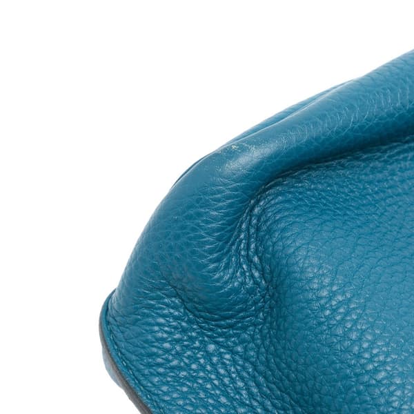 Pre-owned Hermès Togo So Kelly 26 Blue