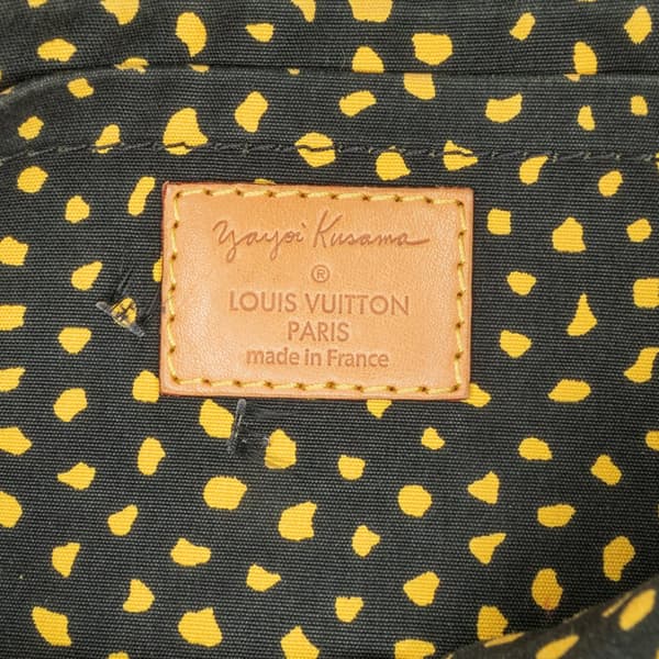 Pre-owned Louis Vuitton Yayoi Kusama Monogram Vernis Dots Infinity Pochette Accessoires Yellow