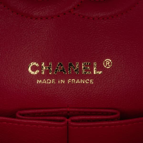 Pre-owned Chanel Medium Classic Chevron Lambskin Double Flap Pink
