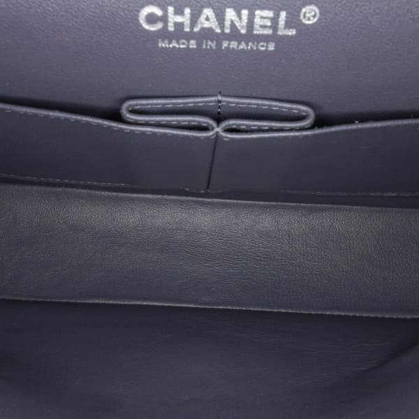 Pre-owned Chanel Medium Classic Nubuck Double Flap Gray