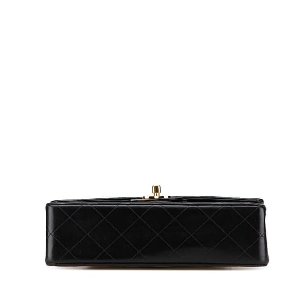 Pre-owned Chanel Small Classic Lambskin Double Flap Black
