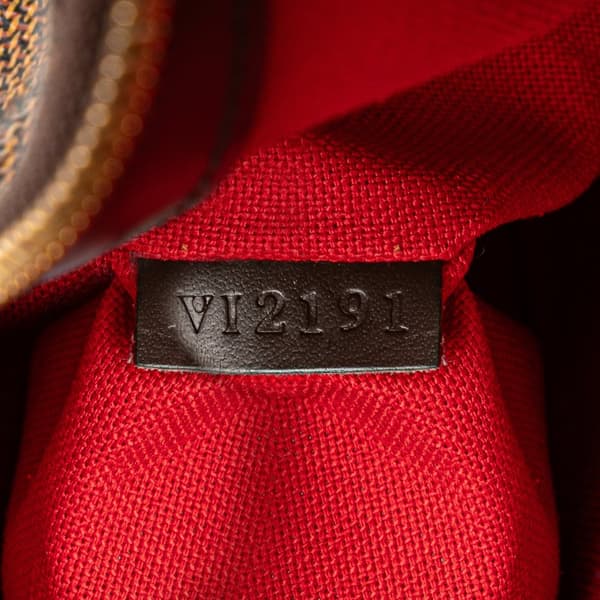 Pre-owned Louis Vuitton Damier Ebene Verona MM Brown