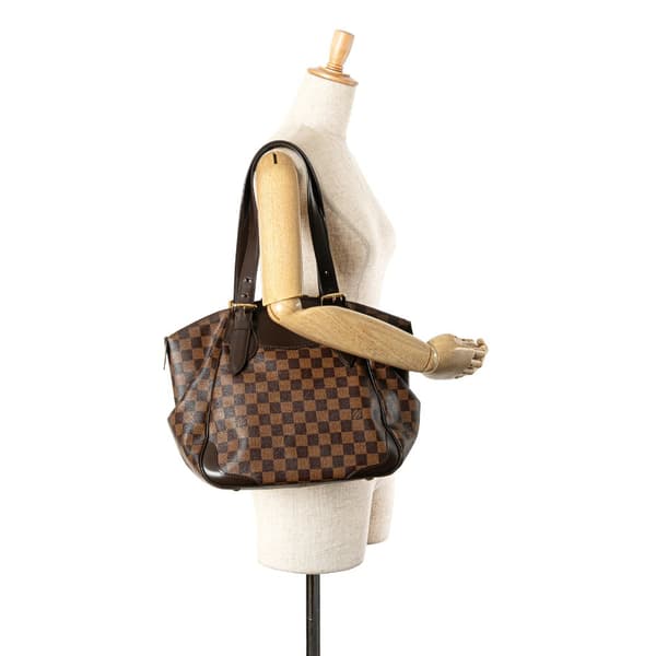Pre-owned Louis Vuitton Damier Ebene Verona MM Brown