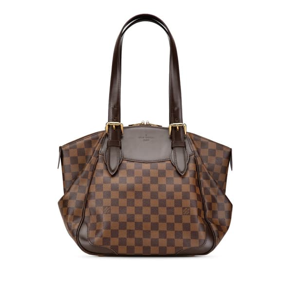 Pre-owned Louis Vuitton Damier Ebene Verona MM Brown