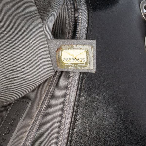 Pre-owned Chanel Medium Patent Coco Boy Flap Black