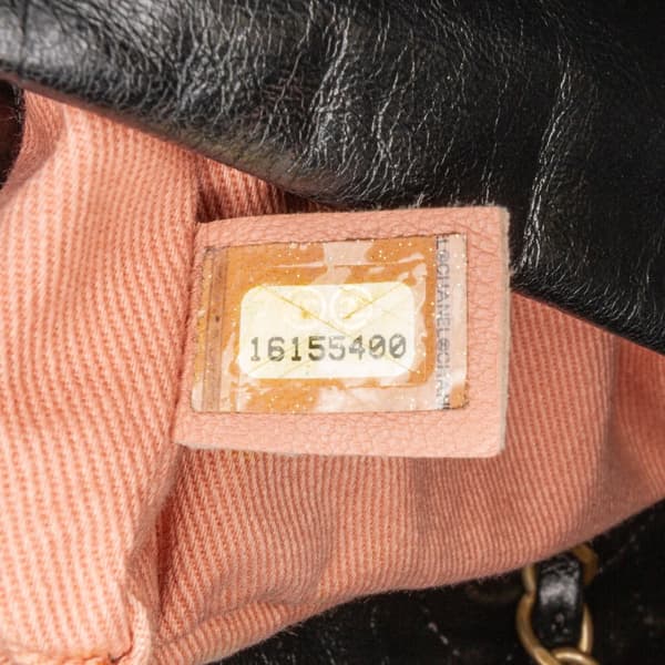 Pre-owned Chanel Quilted Calfskin Midnight Swim Baluchon Bag Black