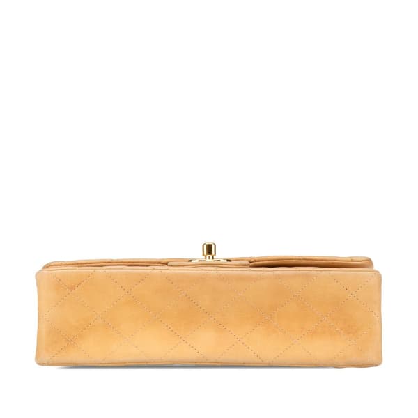 Pre-owned Chanel Small Classic Lambskin Double Flap Brown