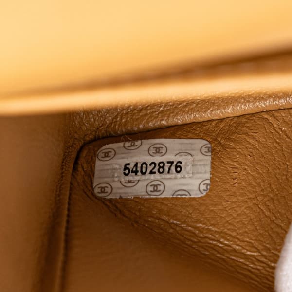 Pre-owned Chanel Small Classic Lambskin Double Flap Brown