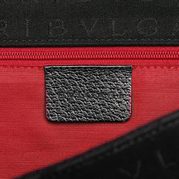 Pre-owned Bvlgari Logomania Canvas Ingrid Shoulder Bag Black