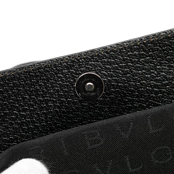 Pre-owned Bvlgari Logomania Canvas Ingrid Shoulder Bag Black