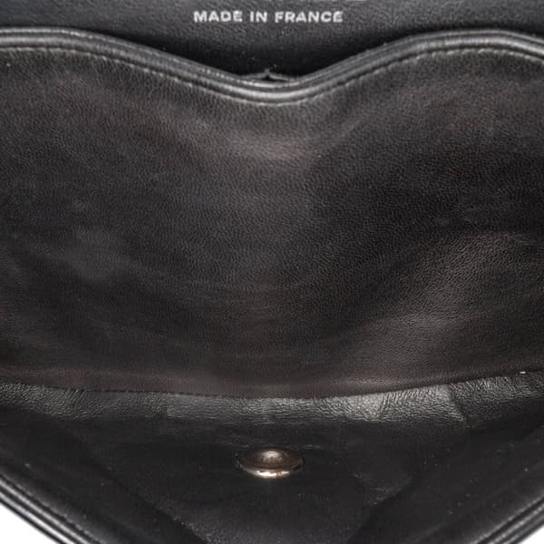Pre-owned Chanel Medium Classic Patent Double Flap Black
