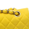Pikkukuva 10 / 10: Pre-owned Chanel Medium Classic Jersey Double Flap Yellow