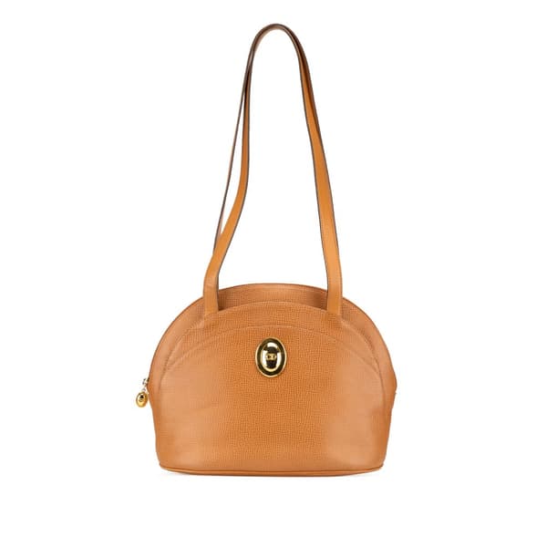 Pre-owned Dior Leather Shoulder Bag Brown