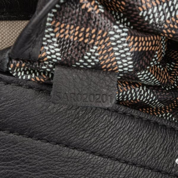 Pre-owned Goyard Goyardine Rouette PM Black