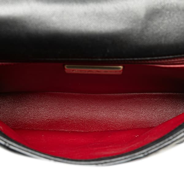 Pre-owned Chanel Medium Quilted Lambskin Westminster Pearl Flap Black