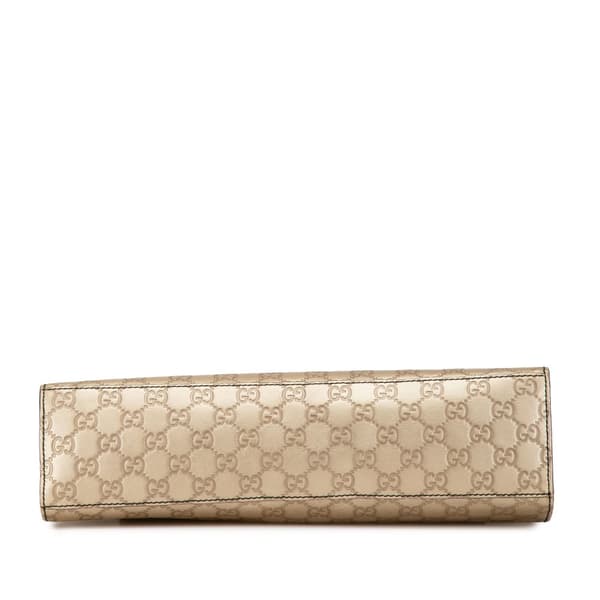 Pre-owned Gucci Large Guccissima Emily Shoulder Bag Gold