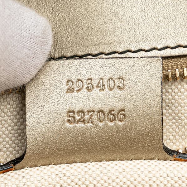Pre-owned Gucci Large Guccissima Emily Shoulder Bag Gold