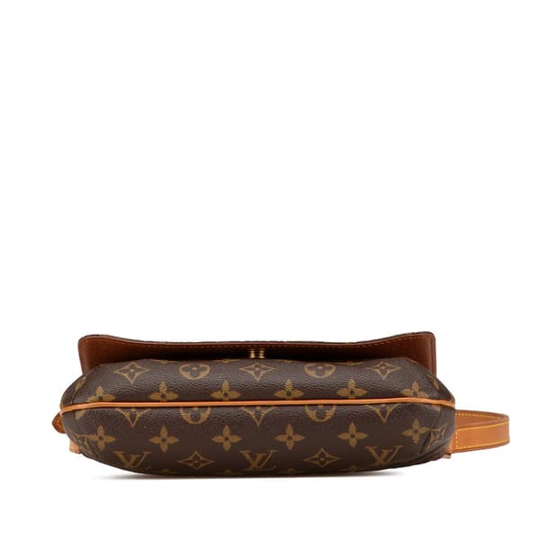 Pre-owned Louis Vuitton Monogram Musette Tango Short Strap Brown