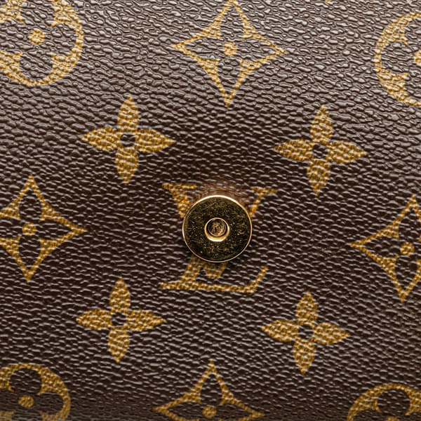 Pre-owned Louis Vuitton Monogram Musette Tango Short Strap Brown
