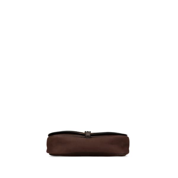 Pre-owned Hermès Vache Liege and Toile Sac Colorado PM Brown