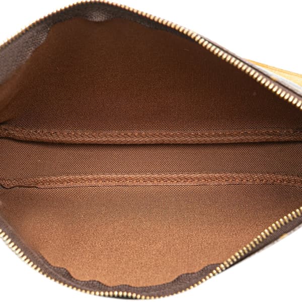 Pre-owned Louis Vuitton Monogram Pochette Accessoires Brown