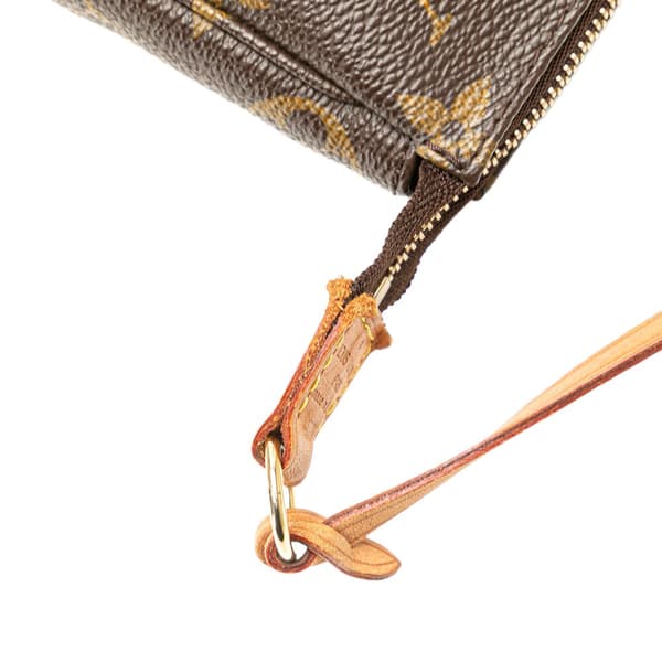 Pre-owned Louis Vuitton Monogram Pochette Accessoires Brown