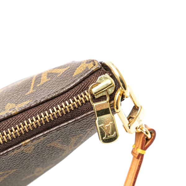 Pre-owned Louis Vuitton Monogram Pochette Accessoires Brown