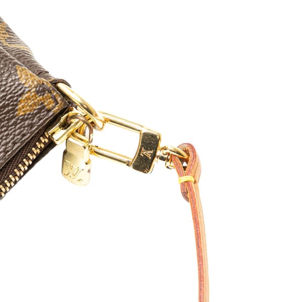 Pre-owned Louis Vuitton Monogram Pochette Accessoires Brown