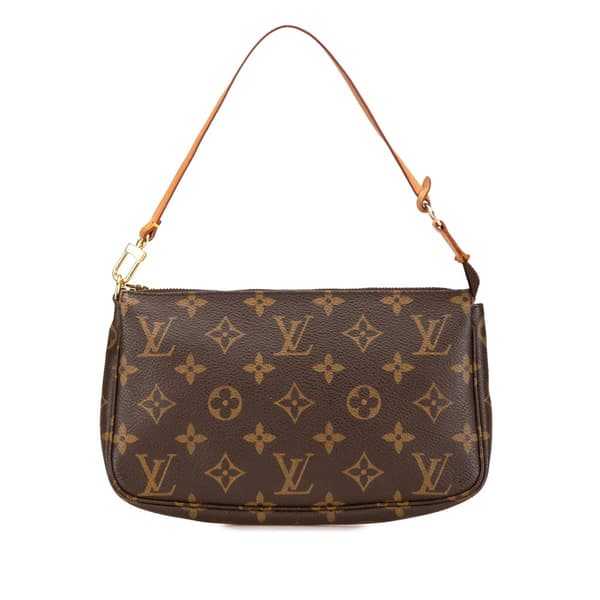 Pre-owned Louis Vuitton Monogram Pochette Accessoires Brown