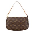 Miniatyrbilde 1 av 10: Pre-owned Louis Vuitton Monogram Pochette Accessoires Brown