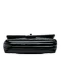 Miniatyrbild 3 av 10: Pre-owned Chanel Medium Classic Chevron Patent Double Flap Black