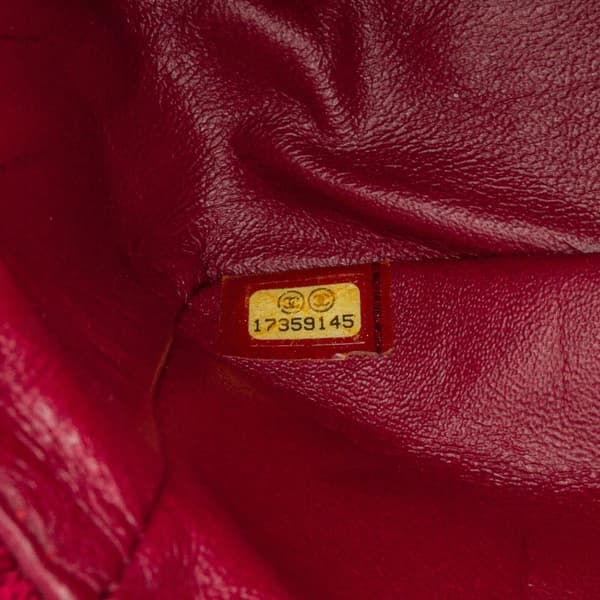 Pre-owned Chanel 2.55 Reissue Mini Quilted Jersey Double Flap Red