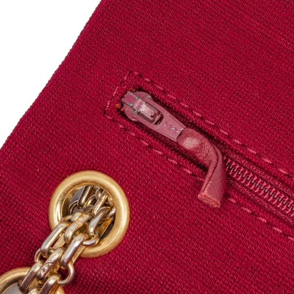 Pre-owned Chanel 2.55 Reissue Mini Quilted Jersey Double Flap Red
