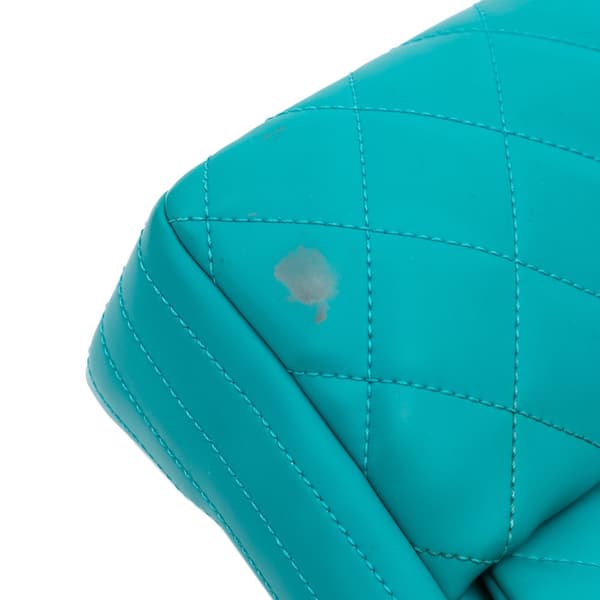 Pre-owned Chanel Paris-Seoul Medium Lambskin Coco Rain Flap Green