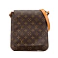 Miniatyrbild 1 av 10: Pre-owned Louis Vuitton Monogram Musette Salsa Short Strap Brown