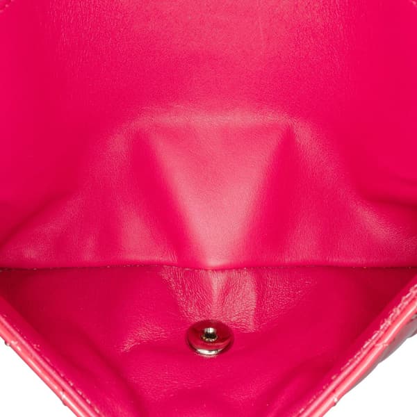 Pre-owned Chanel Medium Classic Patent Double Flap Pink